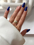 CW1RING0015-gold-princess-cut-cz-split-shank-band-ring-catwalkjewellery wholesale jewelry RINGS Catwalk Jewellery Europe