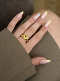 CW1RING0021-gold-chunky-knot-statement-ring-catwalkjewellery wholesale jewelry RINGS Catwalk Jewellery Europe