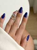 CW1RING0043-silver-cz-pave-evil-eye-nail-ring-catwalkjewellery wholesale jewelry RINGS Catwalk Jewellery Europe