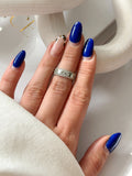 CW1RING0050-silver-cz-pave-evil-eye-band-ring-catwalkjewellery wholesale jewelry RINGS Catwalk Jewellery Europe