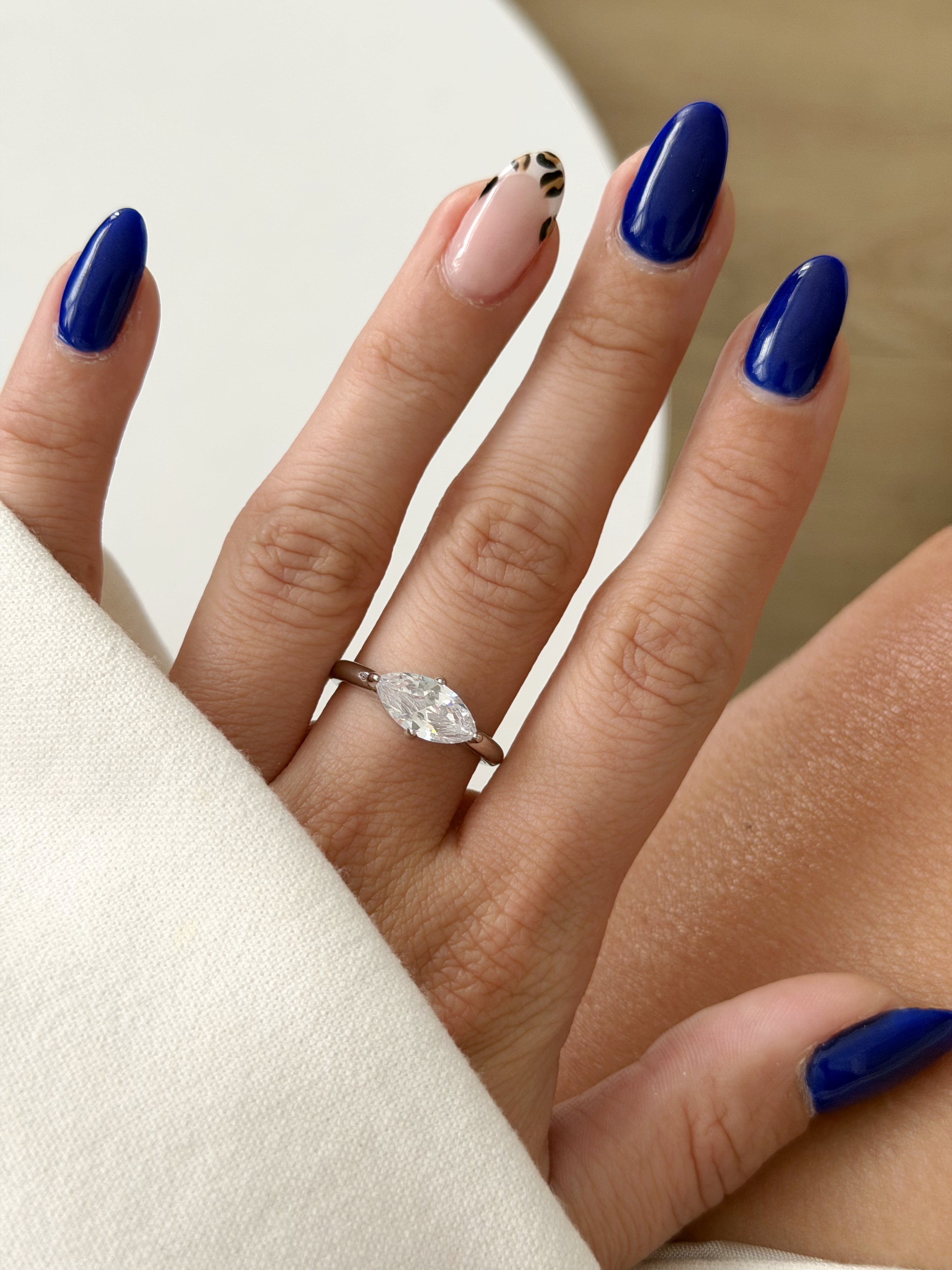 CW1RING0062-silver-east-west-marquise-cz-solitaire-ring-catwalkjewellery wholesale jewelry RINGS Catwalk Jewellery Europe
