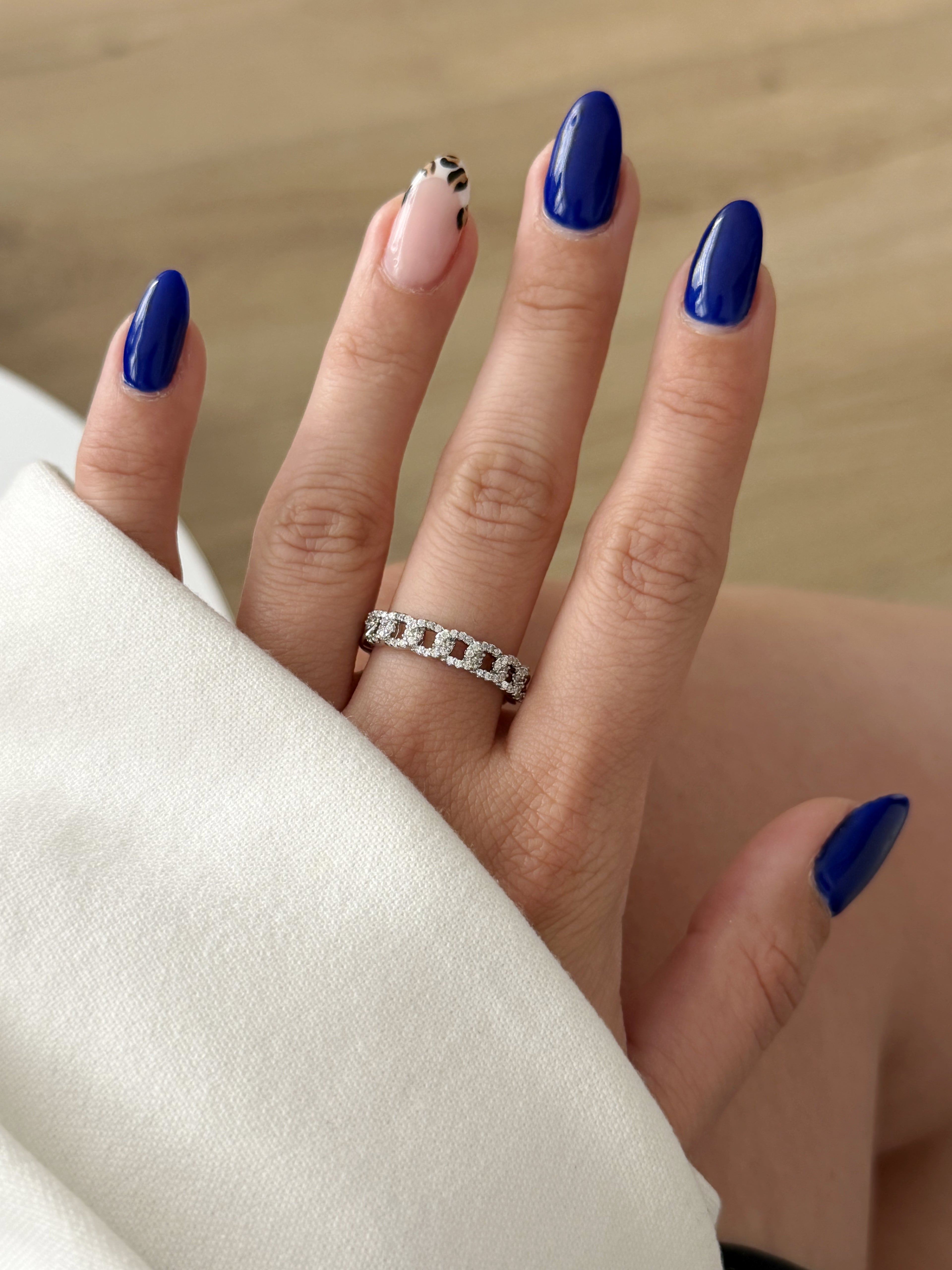 CW1RING0064-silver-cz-pave-curb-chain-band-ring-catwalkjewellery wholesale jewelry RINGS Catwalk Jewellery Europe
