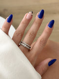 CW1RING0069-silver-cz-pave-emerald-cut-double-band-ring-catwalkjewellery wholesale jewelry RINGS Catwalk Jewellery Europe