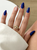 CW1RING0077-gold-cz-pave-mariner-anchor-link-ring-catwalkjewellery wholesale jewelry RINGS Catwalk Jewellery Europe