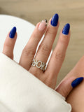 CW1RING0078-gold-cz-pave-dior-letter-statement-ring-alternate-angle-catwalkjewellery wholesale jewelry RINGS Catwalk Jewellery Europe