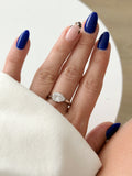 CW1RING0082-silver-east-west-pear-cut-cz-solitaire-ring-catwalkjewellery wholesale jewelry RINGS Catwalk Jewellery Europe