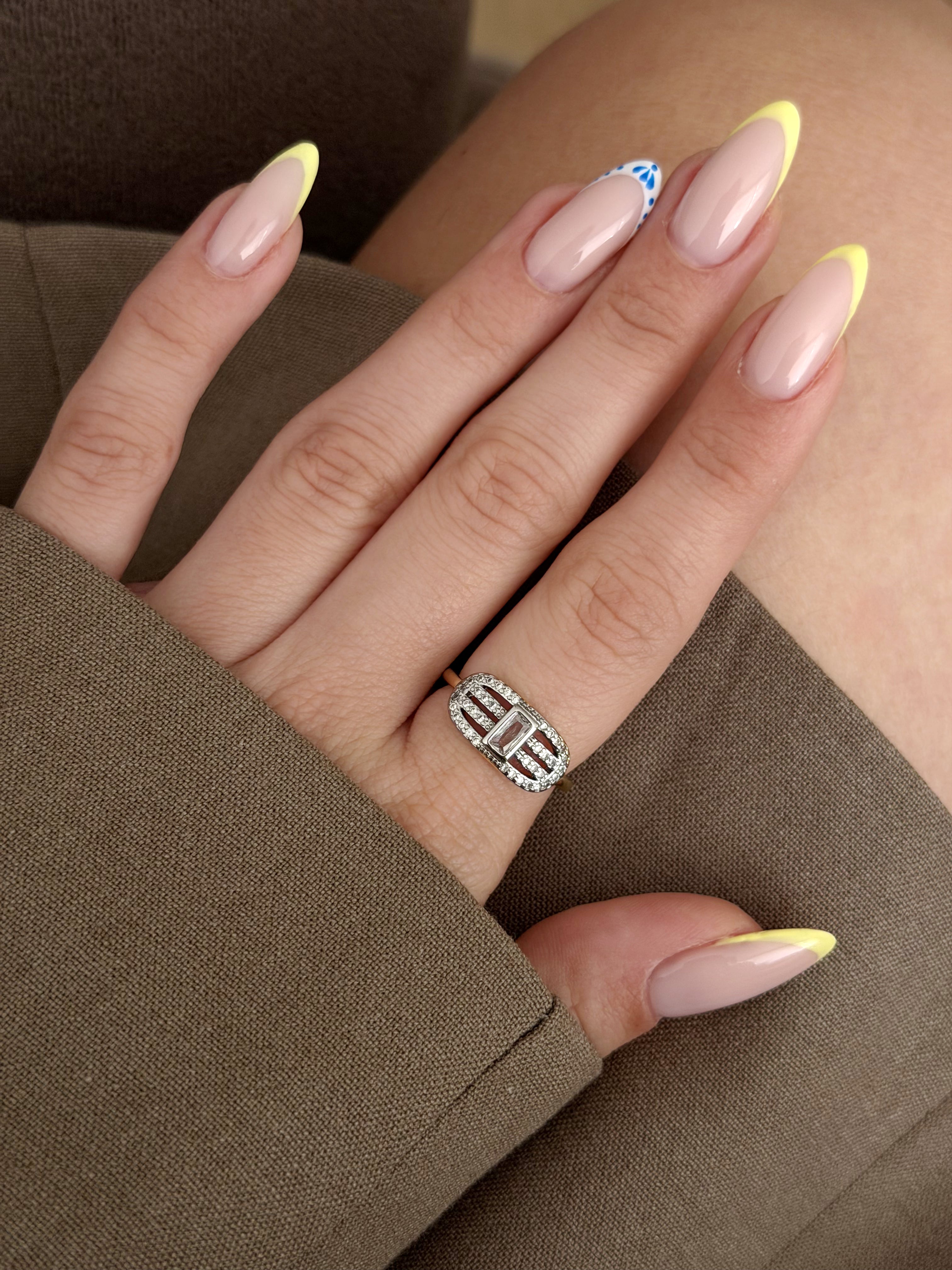 CW1RING0088-gold-cz-pave-baguette-center-cutout-band-ring-catwalkjewellery wholesale jewelry RINGS Catwalk Jewellery Europe