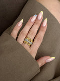 CW1RING0092-gold-multi-strand-criss-cross-cz-pave-wide-band-ring-catwalkjewellery wholesale jewelry RINGS Catwalk Jewellery Europe