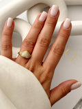 CW1RING00102-gold-cz-pave-chunky-heart-dome-signet-ring-catwalkjewellery wholesale jewelry RINGS Catwalk Jewellery Europe