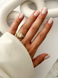 CW1RING00105-gold-chunky-round-cz-halo-solitaire-statement-ring-catwalkjewellery wholesale jewelry RINGS Catwalk Jewellery Europe