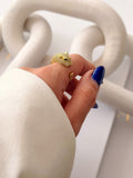 CW1RING00106-gold-cz-pave-panther-head-open-ring-catwalkjewellery wholesale jewelry RINGS Catwalk Jewellery Europe