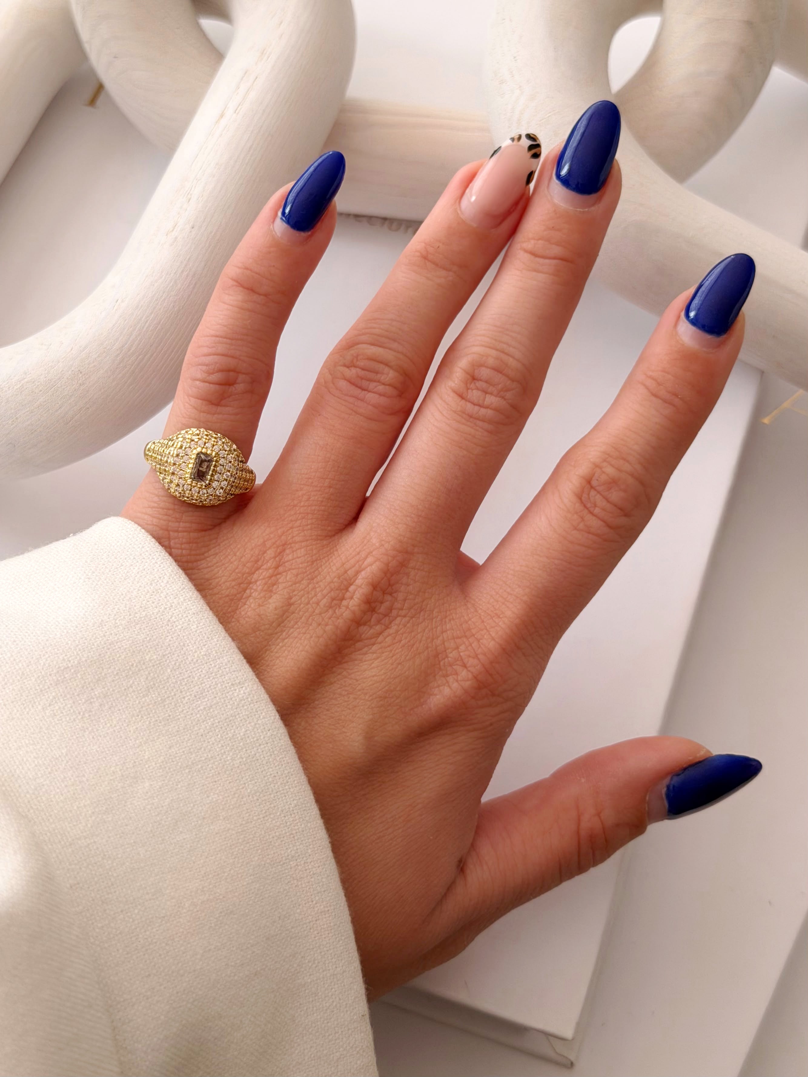 CW1RING00108-gold-cz-pave-emerald-cut-signet-ring-catwalkjewellery wholesale jewelry RINGS Catwalk Jewellery Europe