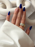 CW1RING00128-gold-cz-pave-pave-plaque-curb-chain-ring-catwalkjewellery wholesale jewelry RINGS Catwalk Jewellery Europe