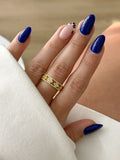 CW1RING00132-gold-cz-pave-clover-motif-cutout-band-ring-catwalkjewellery wholesale jewelry RINGS Catwalk Jewellery Europe