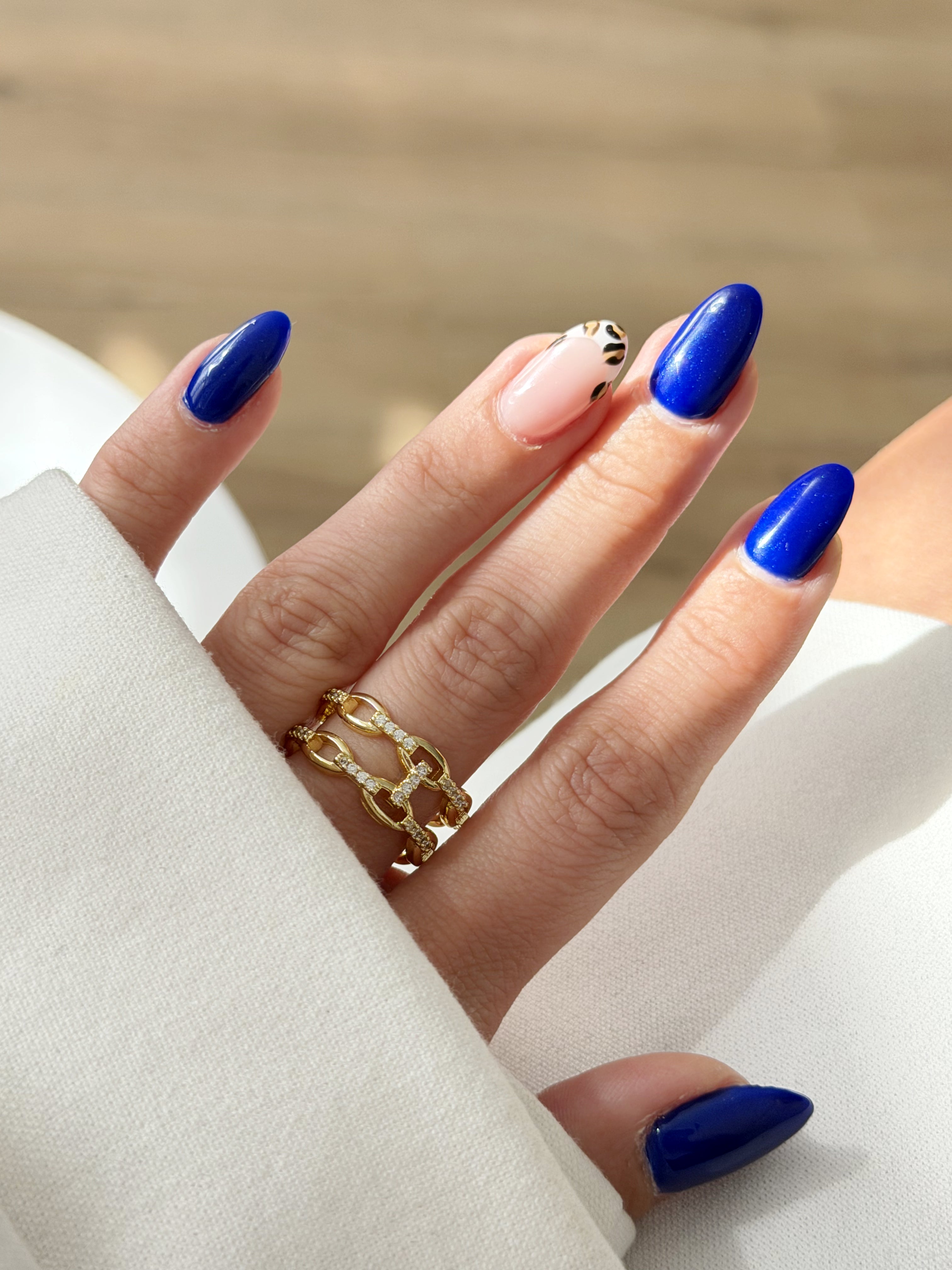 CW1RING00137-gold-cz-pave-paperclip-chain-double-band-ring-catwalkjewellery wholesale jewelry RINGS Catwalk Jewellery Europe