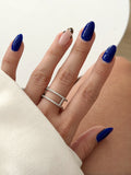 CW1RING00168-silver-cz-pave-double-parallel-bar-ring-catwalkjewellery wholesale jewelry RINGS Catwalk Jewellery Europe