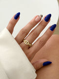 CW1RING00173-gold-cz-pave-puffy-mariner-anchor-link-ring-alternate-angle-catwalkjewellery wholesale jewelry RINGS Catwalk Jewellery Europe