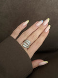 CW1RING00183-gold-cz-pave-multi-row-spiral-wrap-ring-catwalkjewellery wholesale jewelry RINGS Catwalk Jewellery Europe