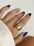 CW1RING0098-gold-cz-pave-accent-asymmetric-wide-band-ring-catwalkjewellery wholesale jewelry RINGS Catwalk Jewellery Europe