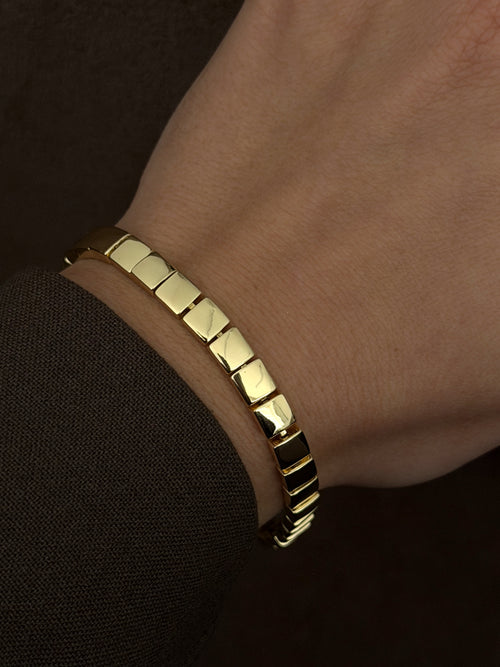 CW1VPBRCLT0010-gold-chunky-square-tile-link-bracelet-catwalkjewellery wholesale jewelry BRACELETS  Catwalk Jewellery Europe