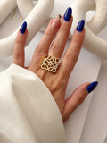 CW1RING00194-gold-cz-pave-anagram-filigree-wide-statement-ring-catwalkjewellery wholesale jewelry RINGS Catwalk Jewellery Europe