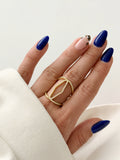 CW1RING00205-gold-cz-pave-geometric-open-cage-statement-ring-catwalkjewellery wholesale jewelry RINGS Catwalk Jewellery Europe