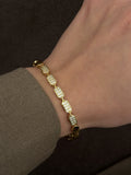 Gold Cz Pave Geometric Hexagonal Link Bracelet wholesale jewelry BRACELETS  Catwalk Jewellery Europe
