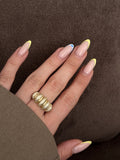 Gold Stackable Ring Stainless Steel Waterproof Trendy Wholesale Myaccessories wholesale jewelry RINGS Catwalk Jewellery Europe