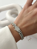 Silver Iced Out Cz Pave Curb Chain Bracelet wholesale jewelry BRACELETS  Catwalk Jewellery Europe