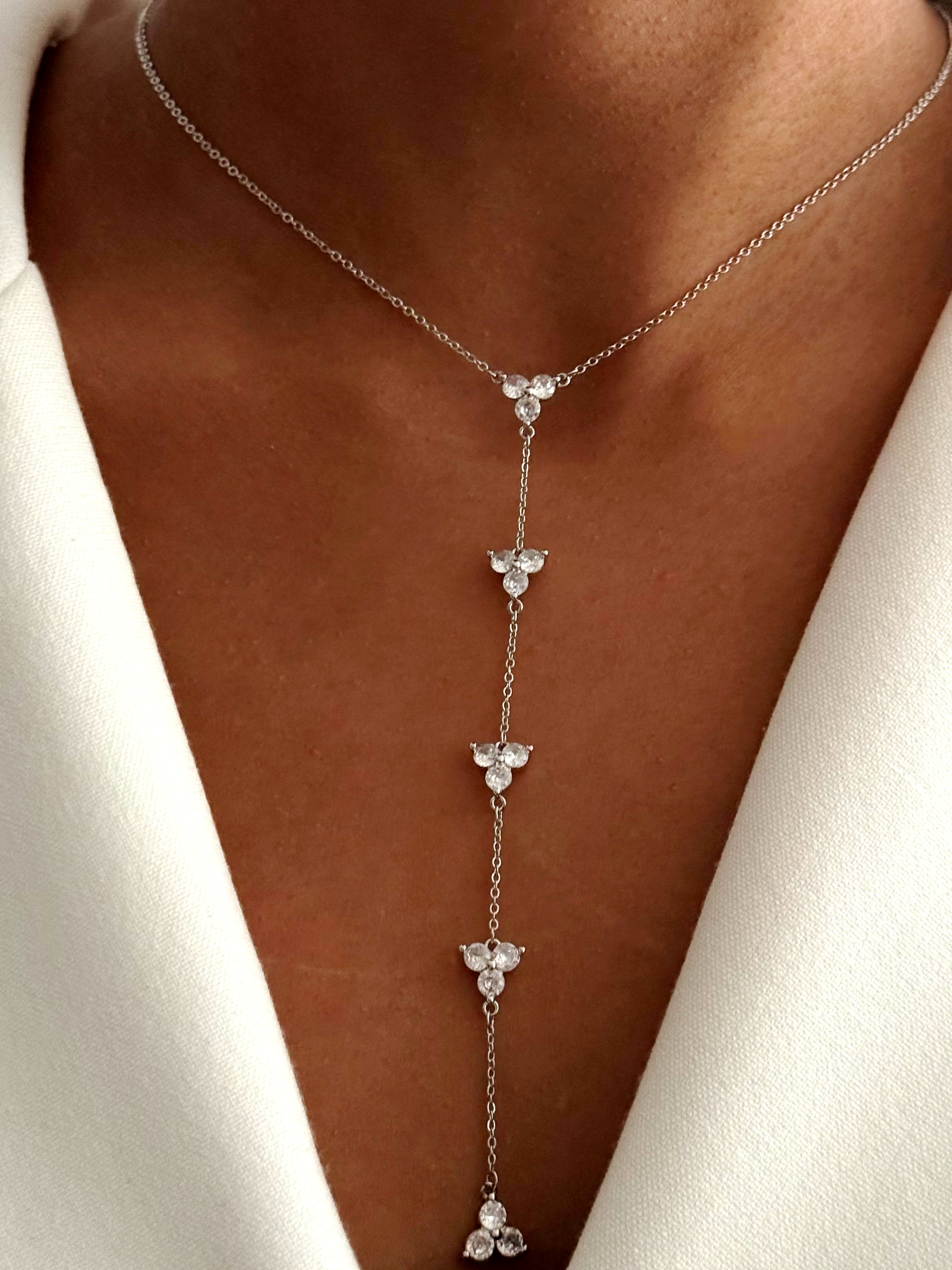 Y Necklace Stainless Steel Waterproof Layered Trendy Wholesale Myaccessories wholesale jewelry Y NECKLACE Catwalk Jewellery Europe