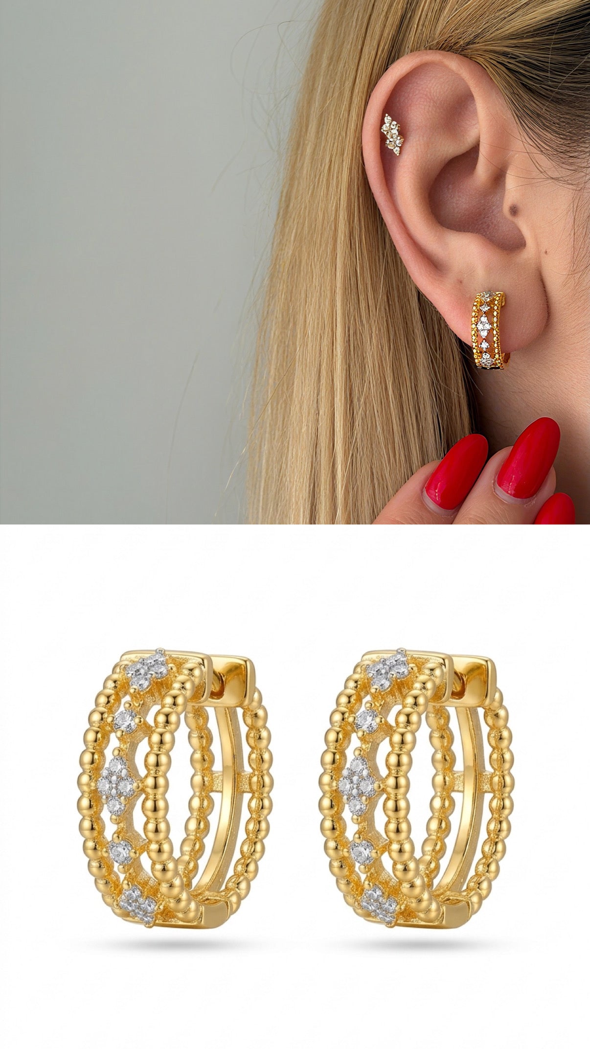 Hoop Earrings Stainless Steel Myaccessories.webp wholesale jewelry VIP 14K EARRINGS  Catwalk Jewellery Europe