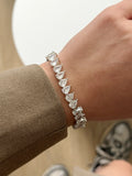 Silver Pear Cut Cz Tennis Bracelet wholesale jewelry BRACELETS  Catwalk Jewellery Europe