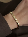 Gold Cz Pave Alternating Rhombus Link Bracelet wholesale jewelry BRACELETS  Catwalk Jewellery Europe