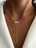 Y Necklace Stainless Steel Waterproof Layered Trendy Wholesale Myaccessories wholesale jewelry Y NECKLACE Catwalk Jewellery Europe