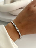 Silver Large Round Cut Cz Tennis Bracelet wholesale jewelry BRACELETS  Catwalk Jewellery Europe