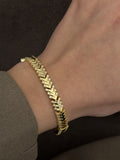 Gold Cz Pave Chevron V Link Tennis Bracelet wholesale jewelry BRACELETS  Catwalk Jewellery Europe
