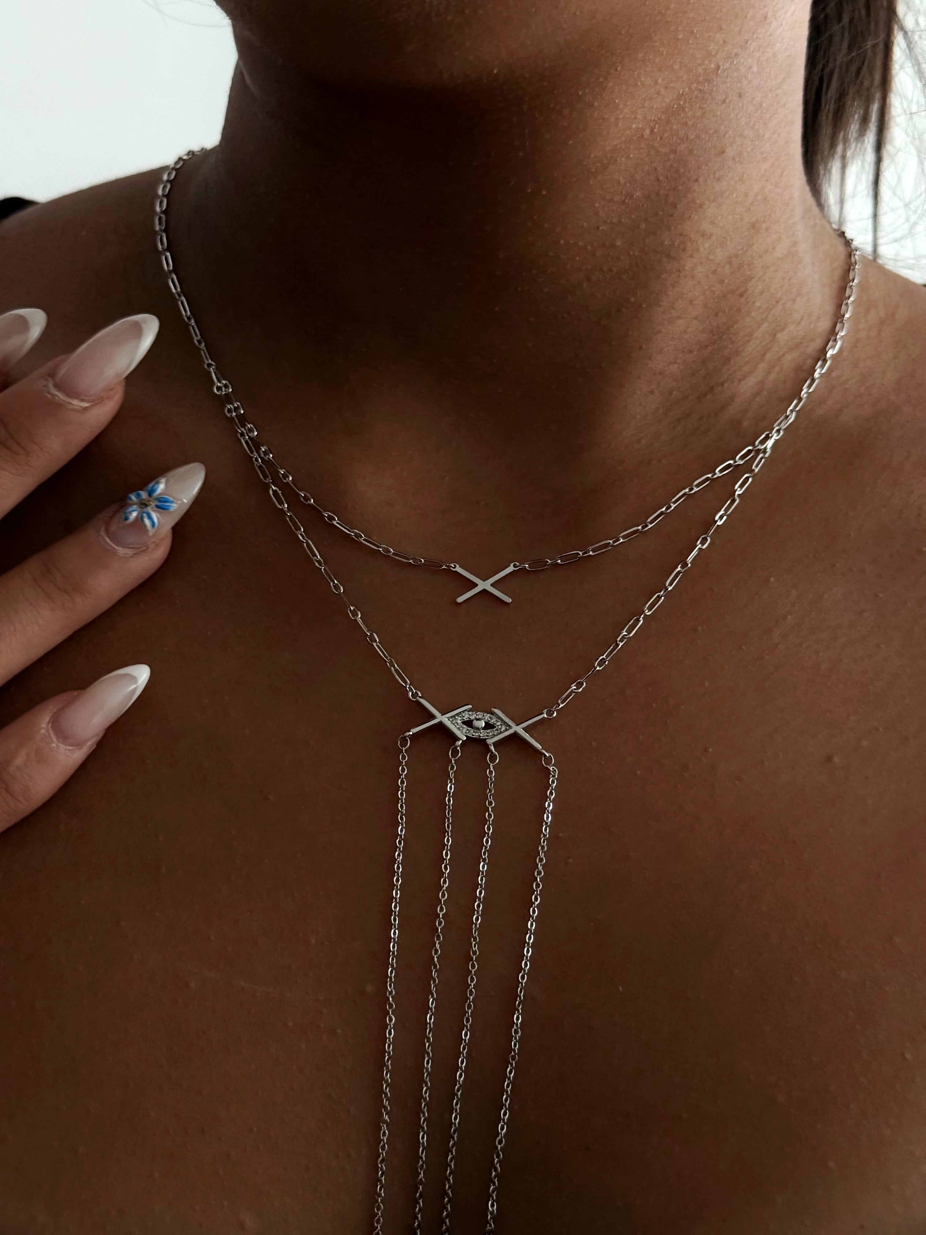 Y Necklace Stainless Steel Waterproof Layered Trendy Wholesale Myaccessories wholesale jewelry Y NECKLACE Catwalk Jewellery Europe