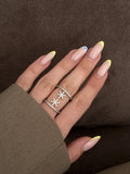 Gold Stackable Ring Stainless Steel Waterproof Trendy Wholesale Myaccessories wholesale jewelry RINGS Catwalk Jewellery Europe