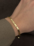 Gold Solid Mini Heart Link Bracelet wholesale jewelry BRACELETS  Catwalk Jewellery Europe