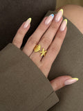 Gold Stackable Ring Stainless Steel Waterproof Trendy Wholesale Myaccessories wholesale jewelry RINGS Catwalk Jewellery Europe