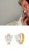 Gold Square Cut Cz Huggie Earrings wholesale jewelry VIP 14K EARRINGS  Catwalk Jewellery Europe