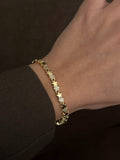 Gold Pave And Polished Star Motif Tennis Bracelet wholesale jewelry BRACELETS  Catwalk Jewellery Europe