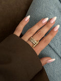 Gold Stackable Ring Stainless Steel Waterproof Trendy Wholesale Myaccessories wholesale jewelry RINGS Catwalk Jewellery Europe