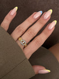Gold Stackable Ring Stainless Steel Waterproof Trendy Wholesale Myaccessories wholesale jewelry RINGS Catwalk Jewellery Europe