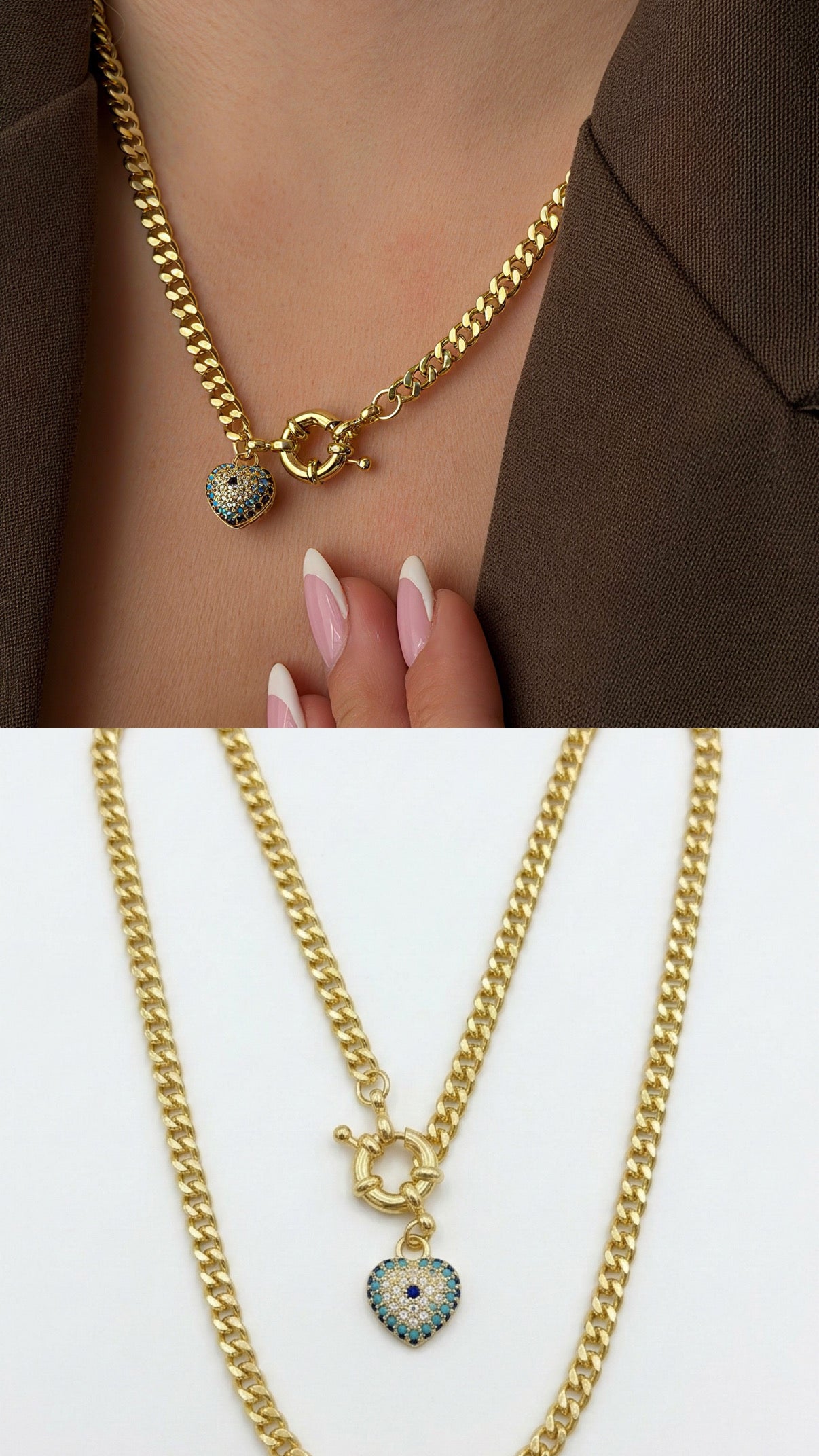 Necklace Stainless Steel Waterproof Layered Trendy Wholesale Myaccessories wholesale jewelry NECKLACE  Catwalk Jewellery Europe