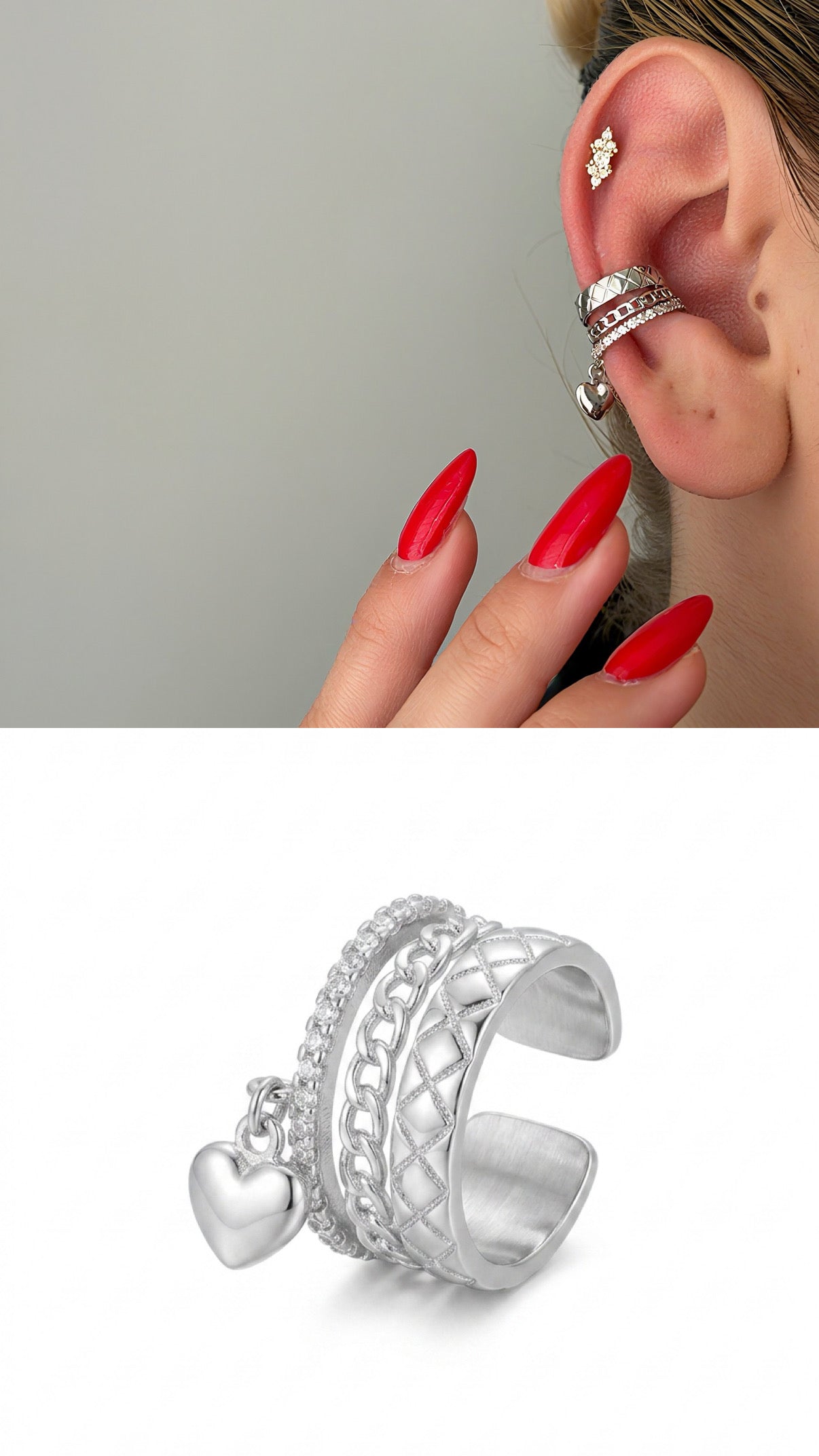 Ear Cuff Stainless Steel Waterproof Trendy Wholesale Myaccessories wholesale jewelry EARCUFFS  Catwalk Jewellery Europe