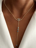 Y Necklace Stainless Steel Waterproof Layered Trendy Wholesale Myaccessories wholesale jewelry Y NECKLACE Catwalk Jewellery Europe
