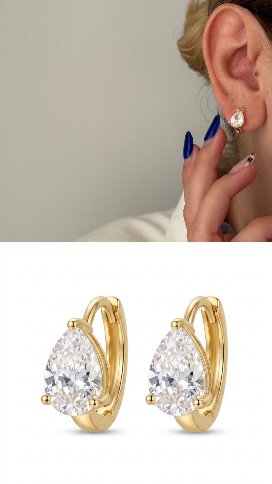 Gold Twisted Rope C Hoop Earrings wholesale jewelry VIP 14K EARRINGS  Catwalk Jewellery Europe