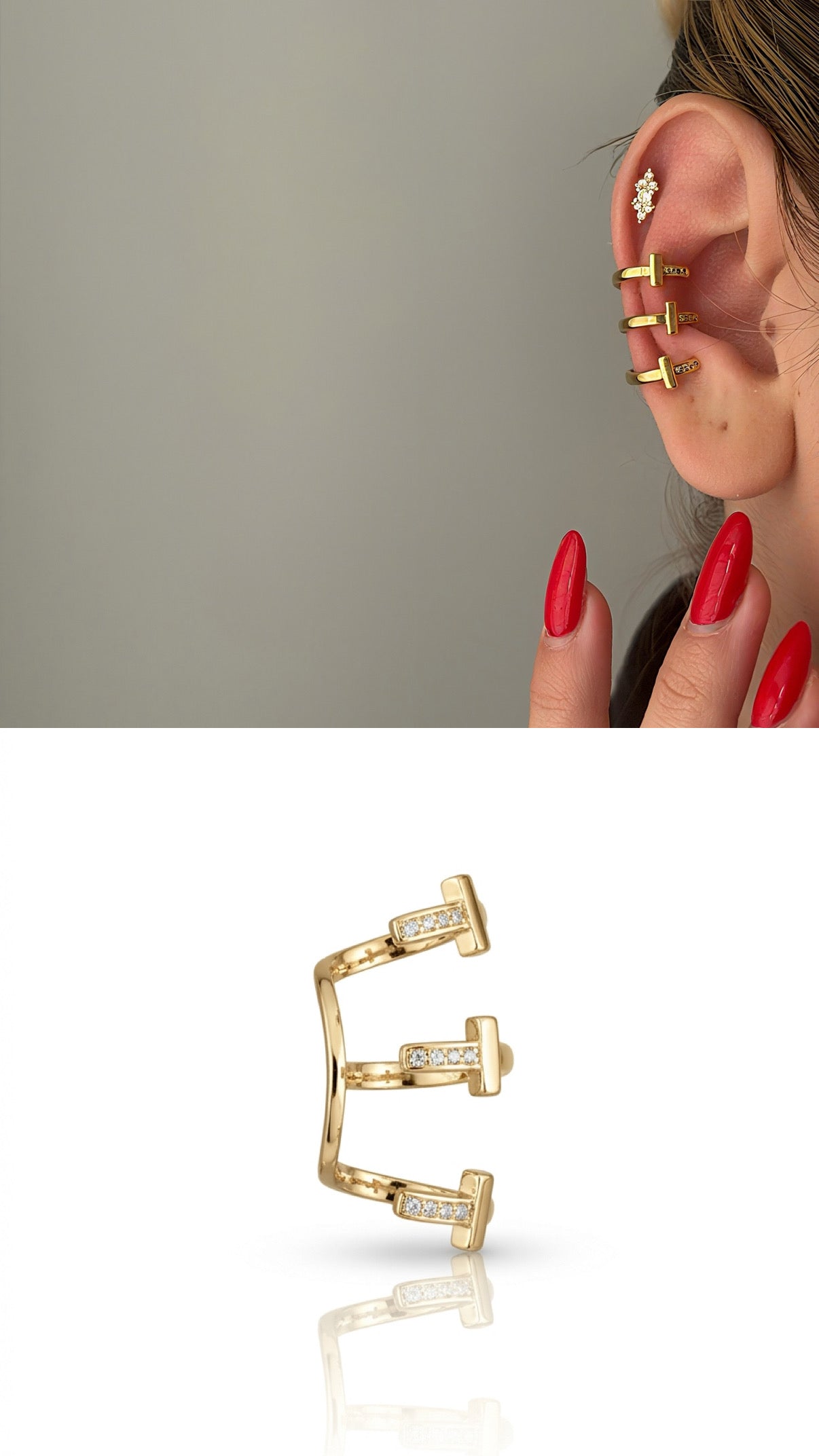 Ear Cuff Stainless Steel Waterproof Trendy Wholesale Myaccessories wholesale jewelry EARCUFFS  Catwalk Jewellery Europe