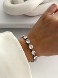 Silver Round Cut Cz Bezel Tennis Bracelet wholesale jewelry BRACELETS  Catwalk Jewellery Europe